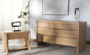 Safavieh DARNELL Wood 1 Drawer Nightstand - Modern Elegance, Durable Design & Sleek Storage Solution for Bedrooms Natural SFV2152A
