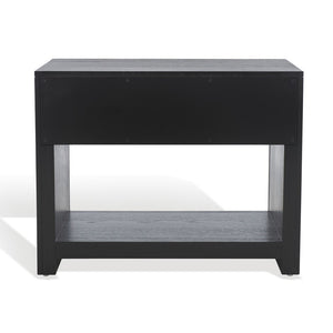 Safavieh Darnell Wood 1 Drawer Nightstand Black SFV2152B