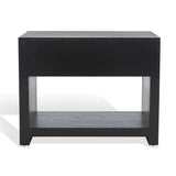 Safavieh Darnell Wood 1 Drawer Nightstand Black SFV2152B