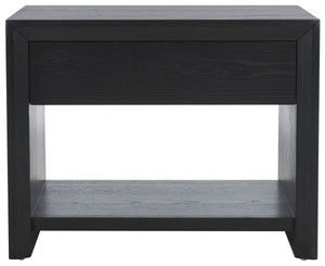 Safavieh Darnell Wood 1 Drawer Nightstand Black SFV2152B