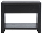 Safavieh Darnell Wood 1 Drawer Nightstand Black SFV2152B