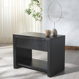 Safavieh Darnell Wood 1 Drawer Nightstand Black SFV2152B