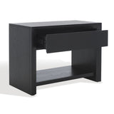 Safavieh Darnell Wood 1 Drawer Nightstand Black SFV2152B