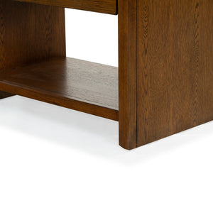 Safavieh Darnell Wood 1 Drawer Nightstand - Elegant Medium Oak Finish For Timeless Bedroom Style & Storage Medium Oak Wood Sfv2152c