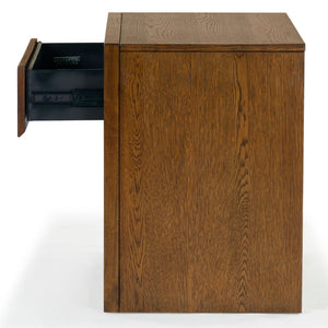 Safavieh Darnell Wood 1 Drawer Nightstand - Elegant Medium Oak Finish For Timeless Bedroom Style & Storage Medium Oak Wood Sfv2152c