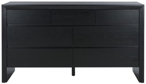 Safavieh Darnell Wood 7 Drawer Dresser Black SFV2153B