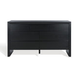 Safavieh Darnell Wood 7 Drawer Dresser Black SFV2153B