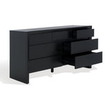 Safavieh Darnell Wood 7 Drawer Dresser Black SFV2153B