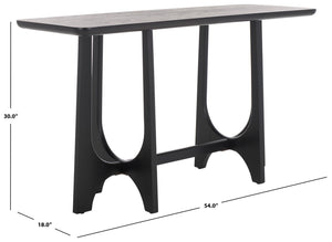 Safavieh SASHA Wood Console Table – Timeless Sophistication for Entryways, Living Rooms, and More! Black SFV2154B