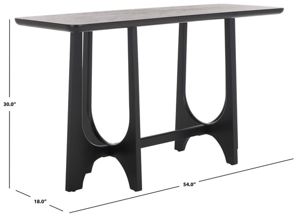Safavieh SASHA Wood Console Table – Timeless Sophistication for Entryways, Living Rooms, and More! Black SFV2154B