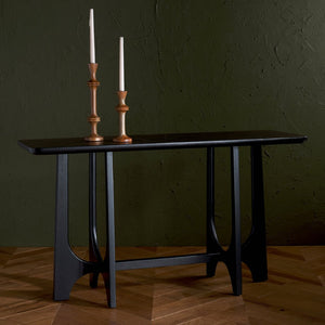Safavieh SASHA Wood Console Table – Timeless Sophistication for Entryways, Living Rooms, and More! Black SFV2154B