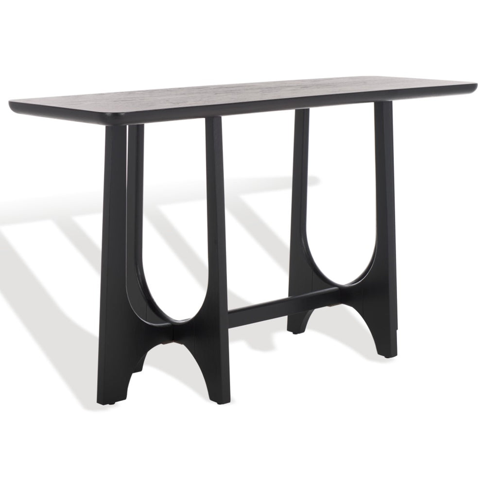 Safavieh SASHA Wood Console Table – Timeless Sophistication for Entryways, Living Rooms, and More! Black SFV2154B