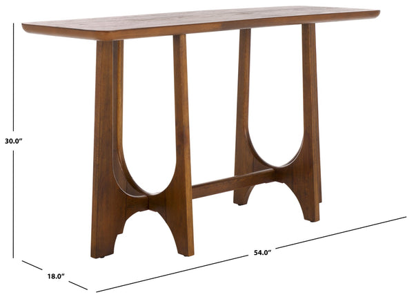 Safavieh SASHA Wood Console Table – Timeless Sophistication for Entryways, Living Rooms, and More! Medium Oak SFV2154C