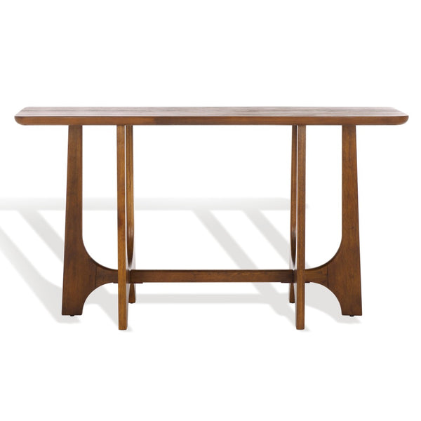 Safavieh SASHA Wood Console Table – Timeless Sophistication for Entryways, Living Rooms, and More! Medium Oak SFV2154C