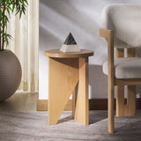 Safavieh Bonaclara Wood 2 Leg Table Natural SFV2156A