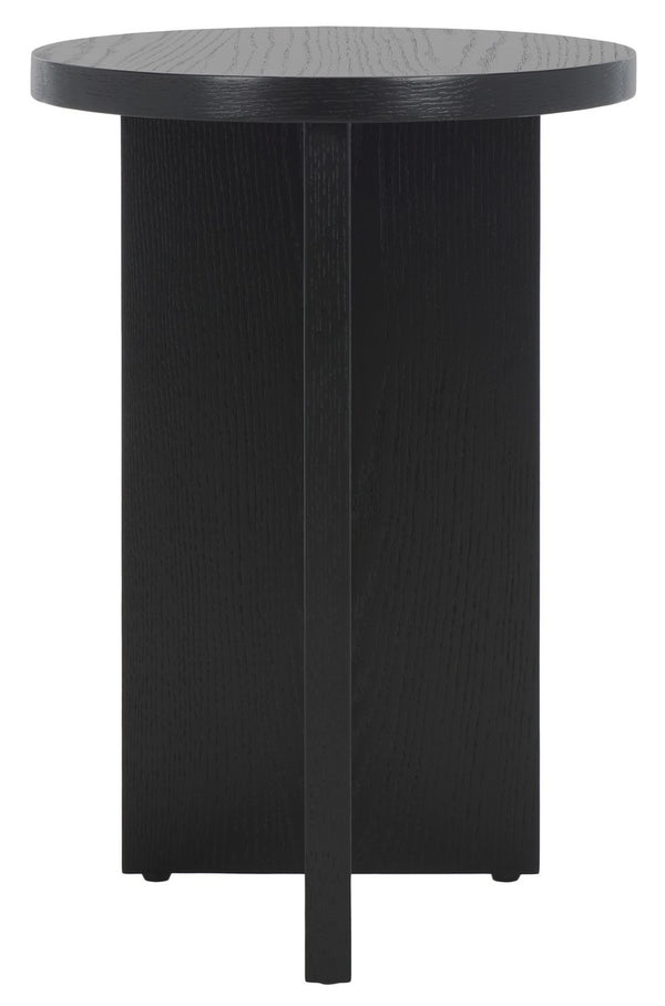 Safavieh Bonaclara Wood 2 Leg Table Black SFV2156B