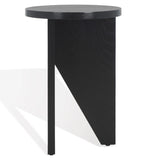 Safavieh Bonaclara Wood 2 Leg Table Black SFV2156B