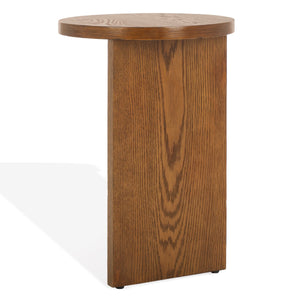 Safavieh Bonaclara Wood 2 Leg Table Medium Oak SFV2156C