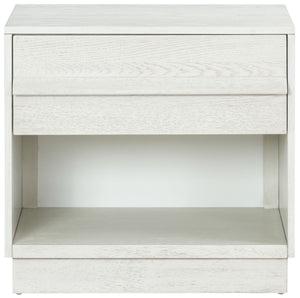 Safavieh Deirdra 1 Drawer Wood Nightstand White Wash SFV2157A