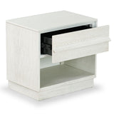 Safavieh Deirdra 1 Drawer Wood Nightstand White Wash SFV2157A