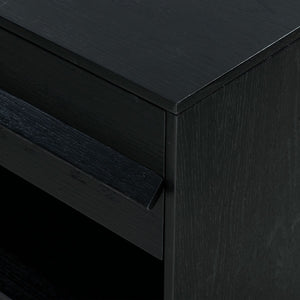 Safavieh Deirdra 1 Drawer Wood Nightstand Black SFV2157B