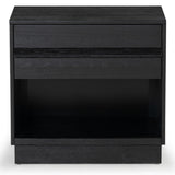 Safavieh Deirdra 1 Drawer Wood Nightstand Black SFV2157B