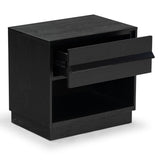 Safavieh Deirdra 1 Drawer Wood Nightstand Black SFV2157B