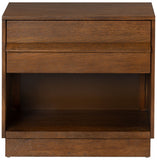 Safavieh Deirdra 1 Drawer Wood Nightstand Medium Oak SFV2157C