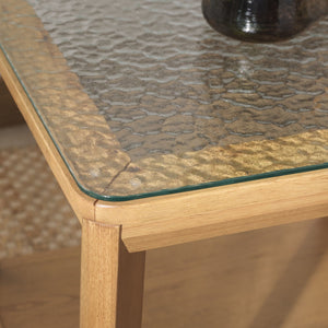 Safavieh Benecarlo Wood And Glass Top Accent Table Natural / Clear SFV2158A