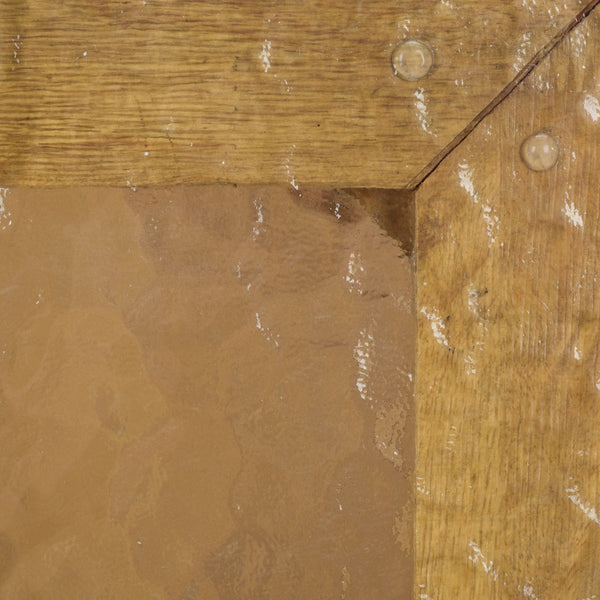 Safavieh Benecarlo Wood And Glass Top Accent Table Natural / Clear SFV2158A