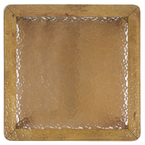 Safavieh Benecarlo Wood And Glass Top Accent Table Natural / Clear SFV2158A