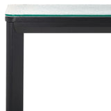 Safavieh Benecarlo Wood And Glass Top Console Table Black / Clear SFV2160B