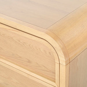 Safavieh Dinah 2 Drawer Wood Nightstand Natural SFV2161A