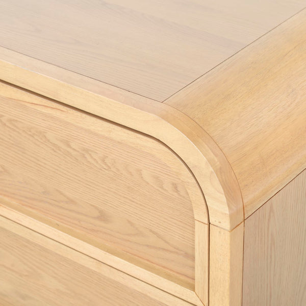 Safavieh Dinah 2 Drawer Wood Nightstand Natural SFV2161A