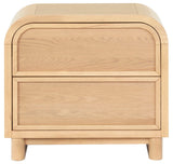 Safavieh Dinah 2 Drawer Wood Nightstand Natural SFV2161A