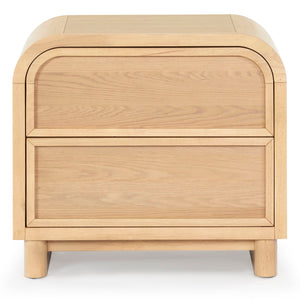 Safavieh Dinah 2 Drawer Wood Nightstand Natural SFV2161A