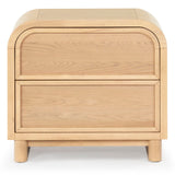 Safavieh Dinah 2 Drawer Wood Nightstand Natural SFV2161A