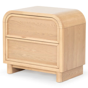 Safavieh Dinah 2 Drawer Wood Nightstand Natural SFV2161A