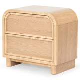 Safavieh Dinah 2 Drawer Wood Nightstand Natural SFV2161A