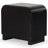 Safavieh Dinah 2 Drawer Wood Nightstand Black SFV2161B