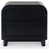 Safavieh Dinah 2 Drawer Wood Nightstand Black SFV2161B