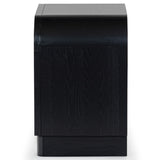 Safavieh Dinah 2 Drawer Wood Nightstand Black SFV2161B