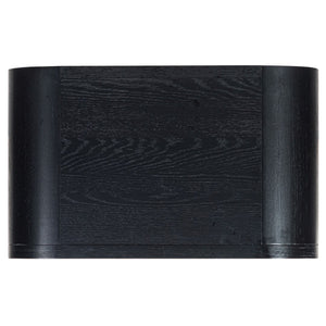 Safavieh Dinah 2 Drawer Wood Nightstand Black SFV2161B