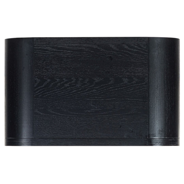 Safavieh Dinah 2 Drawer Wood Nightstand Black SFV2161B