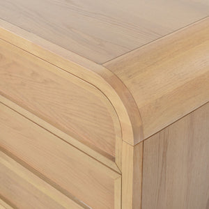 Safavieh Dinah 6 Drawer Wood Dresser Natural SFV2162A