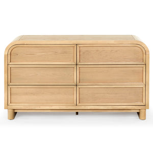 Safavieh Dinah 6 Drawer Wood Dresser Natural SFV2162A