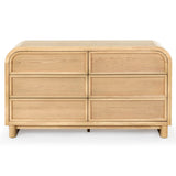 Safavieh Dinah 6 Drawer Wood Dresser Natural SFV2162A