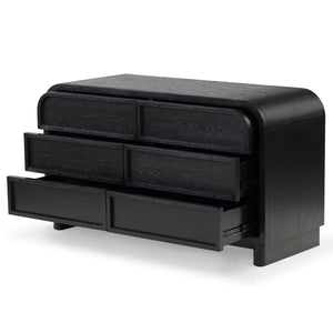 Safavieh Dinah 6 Drawer Wood Dresser Black SFV2162B