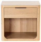 Safavieh Raylie 1 Drawer Wood Nightstand Natural SFV2163A