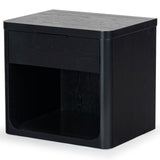 Safavieh Raylie 1 Drawer Wood Nightstand Black SFV2163B